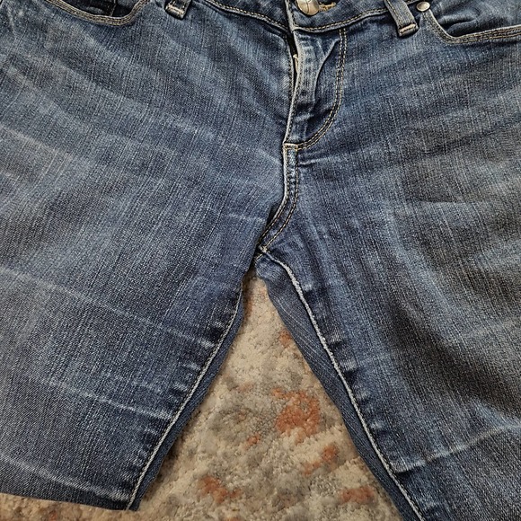 Paige Canyon Boot Light Wash Jeans Slight Flare - Size 28 - Picture 9 of 12